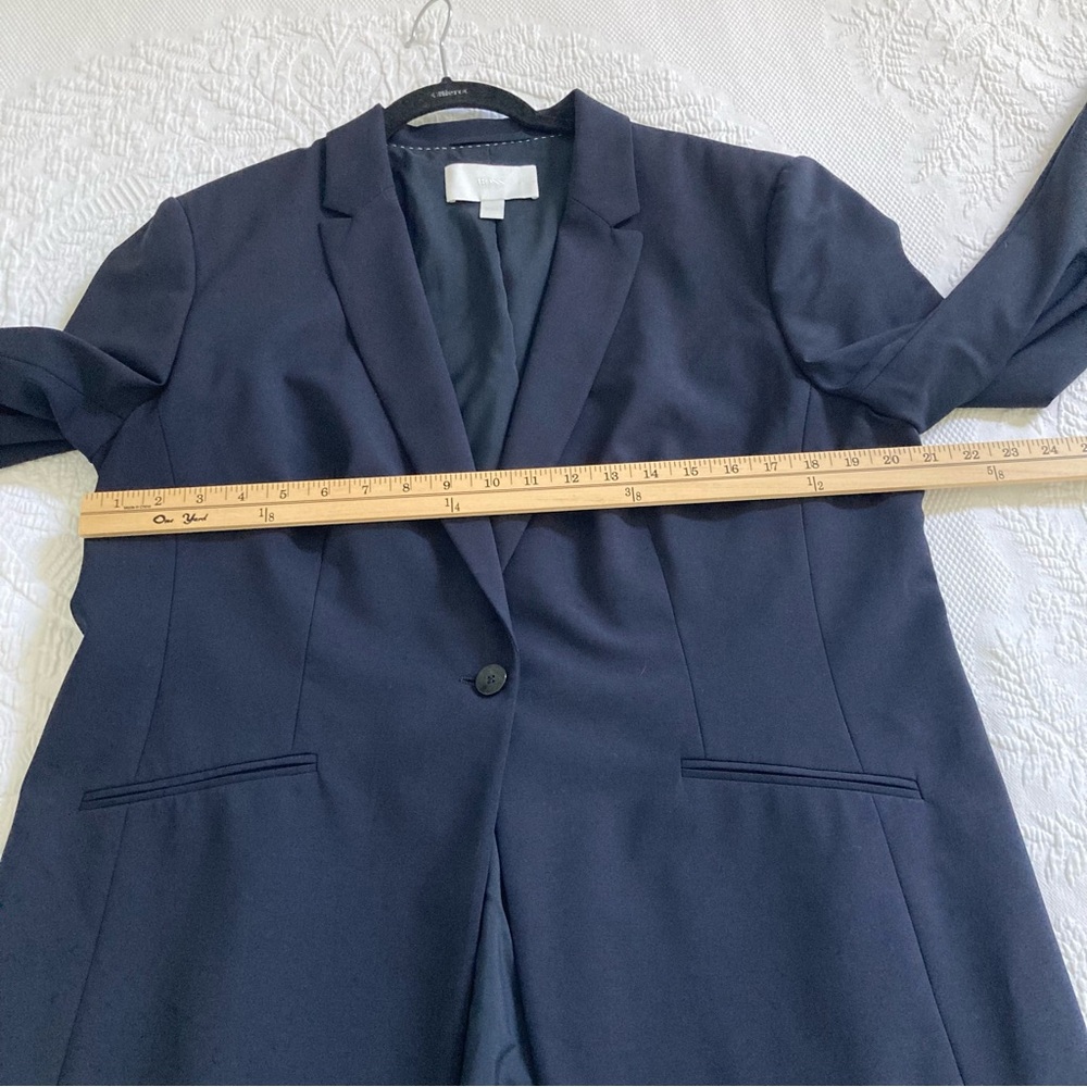 Hugo Boss Womens' Jabina Blazer in Navy Virgin Wool size 14 - Picture 5 of 14